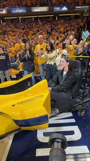 764K views · 10K reactions | Caitlin Clark Revved Up the crowd before tonight's Indiana Pacers playoff game  | Indiana Fever | Facebook