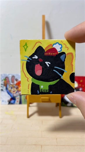 Draw a cute cat in minutes?🎨#art #cat #shorts #painting