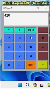 C# #calculator #using #visualstudio