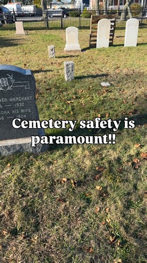 PLEASE watch out for yourself and others while exploring the cemetery ⚠️ #safety #cemetery #exploring | Atlas Preservation
