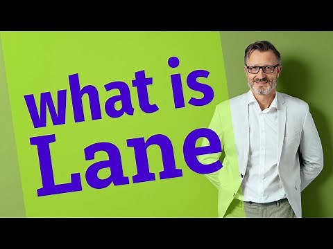 Lane | Meaning of lane