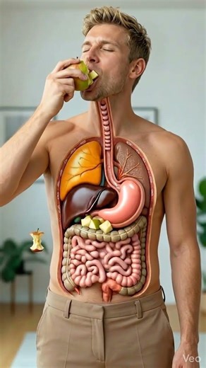 Inside the Body: How an Apple Is Digested 🍎 | Realistic 3D Animation