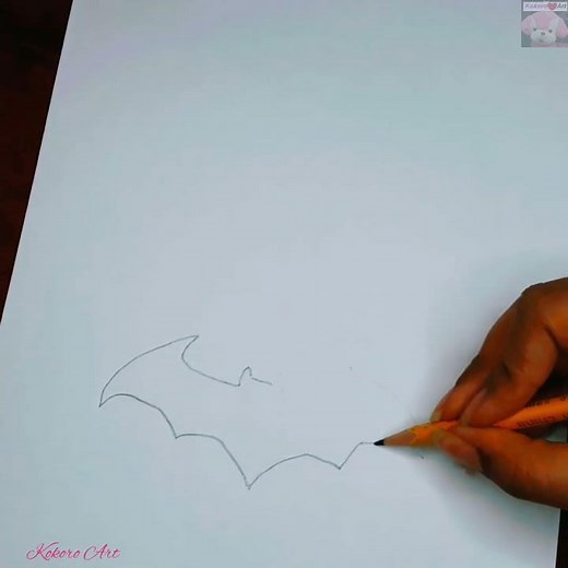 How to draw batman logo