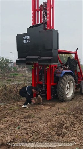 A tractor-based modified tamping machine