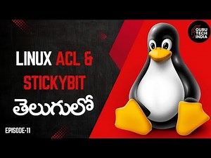 ACL & Sticky Bit permissions in Linux | RedHat Linux | Guru Tech | Telugu