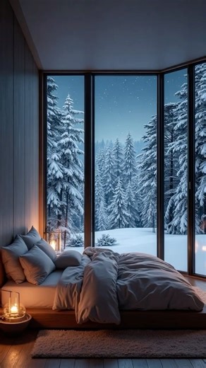 Starlit Nordic Suite | Cozy Scandinavian Bedroom with Fireplace