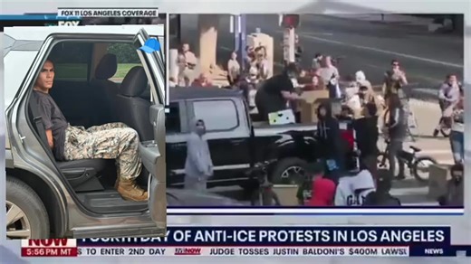 DRIVER who dropped off “bionic shield” face masks to LA rioters arrested by FBI 6.12.25