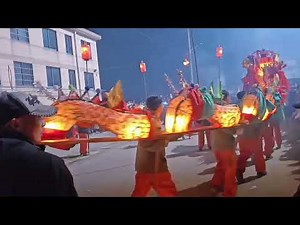 Traditional Chinese dragon dance