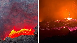 Tourist captures incredible views of Erta Ale volcano in Ethiopia
