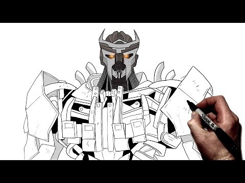 How To Draw Scourge | Step By Step | Transformers