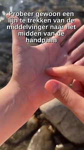 Hallo! Een nieuwe dag - een nieuwe oefening voor jou! Probeer gewoon een lijn te trekken van de middelvinger naar het midden van de handpalm en van de basis van de duim naar het midden van de handpalm Op het kruispunt deze lijnen is er een punt Druk erop met je duim druk en laat los gedurende één minuut doe dit gedurende 1 minuut met beide handen Schrijf hoe je je voelt nadat je deze oefening hebt geprobeerd! | Puur geluk