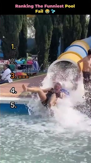 Ranking The Funniest Pool Fail 😂💦#shorts #laughchallenge #funnyvideos #funny#poolfails
