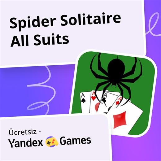 Spider Solitaire All Suits - oynayın Yandex Games üzerinde ücretsiz çevrimiçi