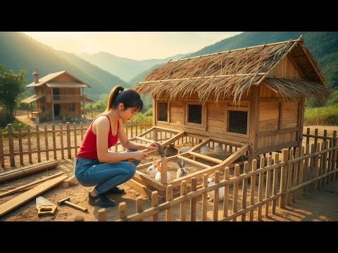 How a Young Woman Built a Rabbit Hutch Will Leave You Amazed | Off-Grid Farm