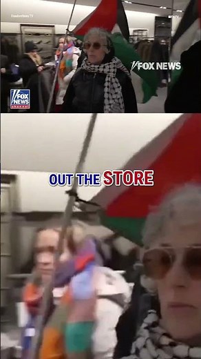 WATCH: Pro-Palestinian protesters STORM into store shouting ‘genocide’ #foxnews #news #shorts