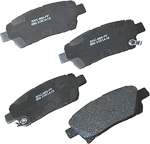 Bendix Premium SBC990 Ceramic Front Brake Pads for Scion iQ 2015-2013, xA 2004, xB 2004, Toyota Echo 2005-2003, MR2 Spyder 2006-2002, Prius 2009-2003