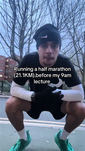 Running a Half Marathon Before a 9AM Lecture