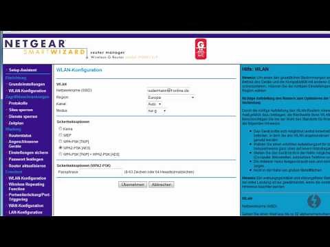 Video Anleitung - WLAN Name (SSID) und Passwort ändern beim NETGEAR WGR614v9 Router.wmv