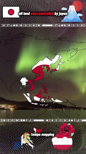 all land ever controlled by japan #mapping #history #shorts #geography #geo #maps #map #japan #fypシ