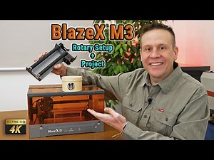 BlazeX M3 Rotary Setup + Project #blazex #laser #minilaser #rotary #setup