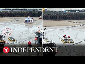 Sinking man rescued from 'waist-high' mud in Folkstone Harbour