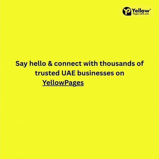 Say Hello To Local UAE Businesses | Yellow Pages UAE
