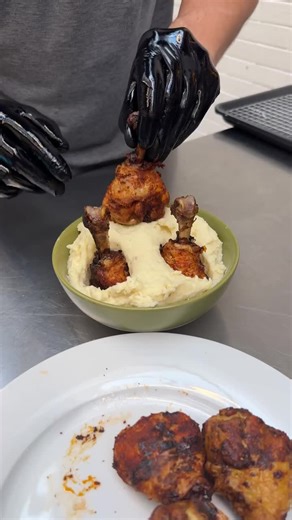 Crispy Potato Crusted Drumsticks Recipe