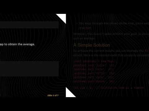 How to Efficiently Calculate the Sum and Average of Values in a JavaScript Map