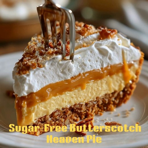 🧁 Sugar-Free Butterscotch Heaven Pie Dessert Luscious layers of creamy butterscotch pudding, whipped topping, and crunchy crust — pure bliss! 📝 Ingredients Crust: 1 ½ cups crushed almond flour cookies or pecans 3 tbsp melted butter 1 tbsp allulose Butterscotch Filling: 1 cup heavy cream 1 cup unsweetened almond milk ¼ cup butter ½ cup allulose 2 egg yolks 1 tbsp cornstarch 1 tsp vanilla extract Whipped Topping: ¾ cup heavy cream 2 tbsp powdered monk fruit 👩‍🍳 Steps to Create Mix crust ingred