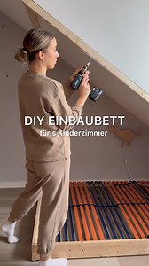 Create a cozy and stylish built-in bed with this easy DIY project! 🛏️✨ Using MDF and the stunning ""MOON"" colour, this transformation is perfect for a dreamy kids' room makeover. Who else loves custom furniture? . . . Credit: https://drive.google.com/file/d/1g8jg38QdprC_Nf75Amv626uG2qIcjTeV/view [DIY Home Projects, Space-Saving Solutions, Kids Room Makeover] #Einbaubett #Kinderbett #Kinderzimmer #DIY #HomeHack #InteriorDesign #CustomFurniture | Oraanj Interior Designs