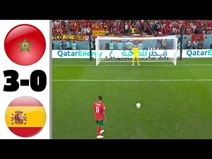 Spain vs Morocco Full Highlights & All Penalty Goals 2022 HD