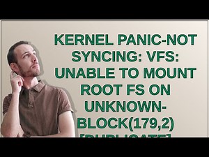 Kernel panic-not syncing: VFS: unable to mount root fs on unknown-block(179,2) [duplicate]