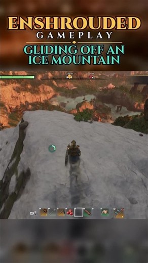 Gliding Off an Ice Mountain at Sunset | Enshrouded Gameplay