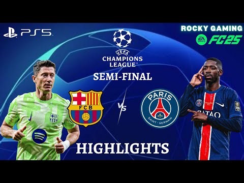 Can PSG Stop Barcelona? Lewandowski’s Masterclass Shocks Paris! 😱🔥 | UCL Semi-Final [4K60]