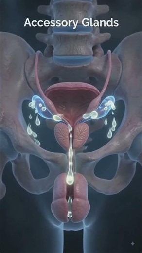 Male Reproductive System | Accessory Glands & Sperm Journey Explained#facts#science