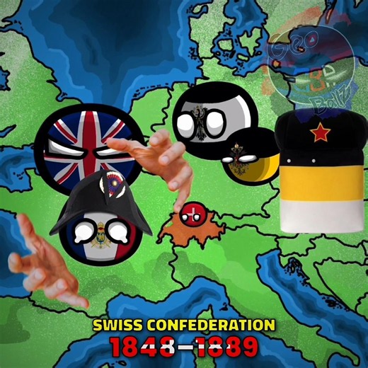 Switzerland's History 🇨🇭🏔️ | REMASTERED | #countryballs