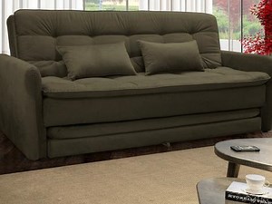 Sofá-Cama Casal 3 Lugares Suede Reclinável Matrix Madalena - Sofá 3 Lugares - Magazine Luiza