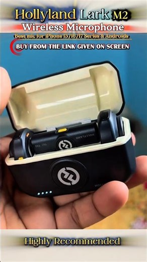 Hollyland Lark M2 Wireless Microphone for iPhone15/16/17 & Androids | Best Mic for vlogging ☑️