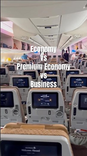Singapore Airlines A350 Economy vs Premium Economy vs Business Class