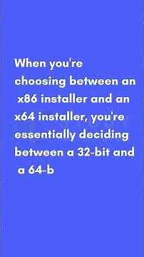 The difference between x86 and x64 #studywithpeter #shortvideo