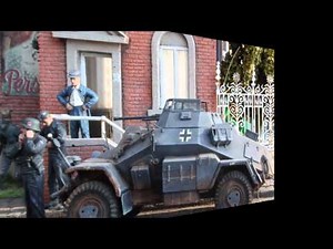 WW2 1/35 scale diorama, Tamiya SDKFZ 222