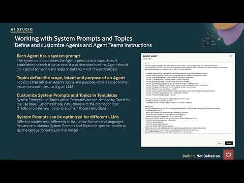 3 3 Getting Started with Oracle AI Agent Studio for Fusion Applications