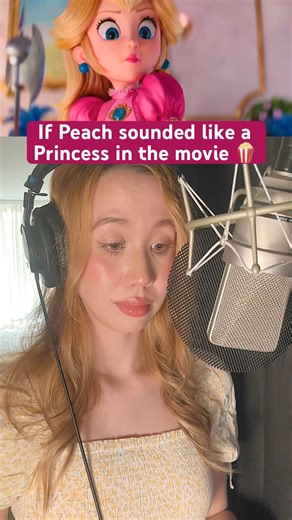 Making Movie Peach Sound Like an ACTUAL Princess 👑 #voiceover #princesspeach