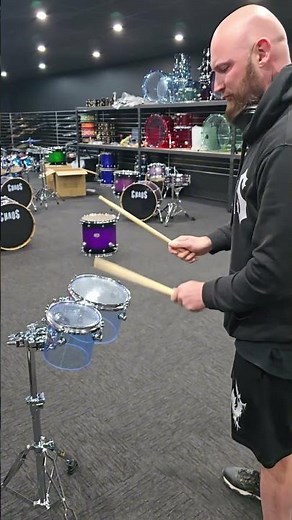 These Concert Tom Drums are INSANE 🩵 | Chaos Illusion #drums #concerttoms #drumdemo