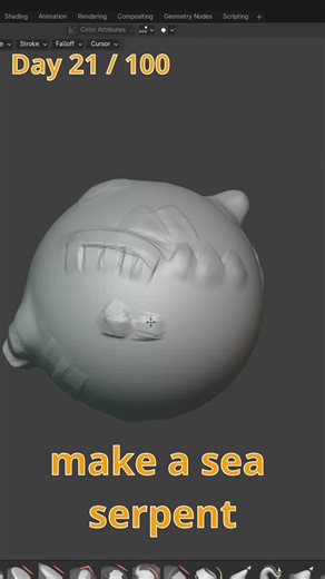 100 Days of Digital sculpting in Blender Day 21