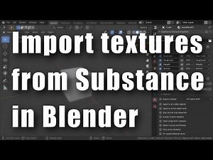 Using the Blender Substance Texture Importer add-on to assign images from Substance // TUTORIAL