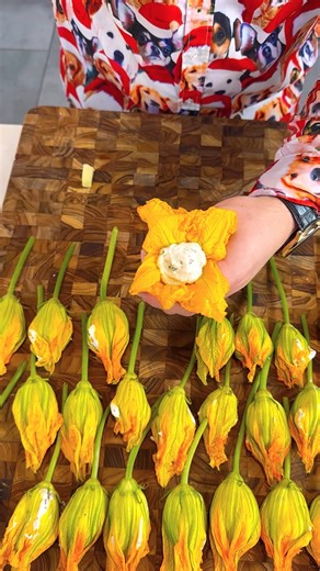 4.9K views · 28 reactions | This easy italian appetizer is a game charger for your parties Lorenzo uses squash blossoms to make an authentic appetizer Original video produced by Netowrk media and Lorenzo M's Original Videos | Chef Lorenzo's Suburban Chaos | Facebook