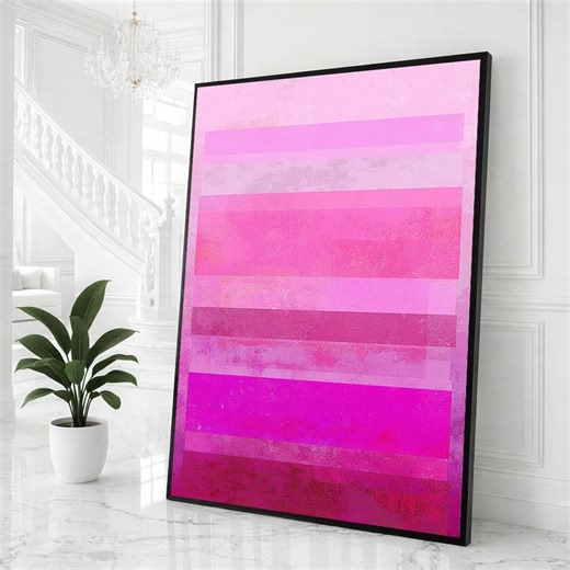 Mark Rothko Pink Gradient Canvas Color Field Art - Etsy