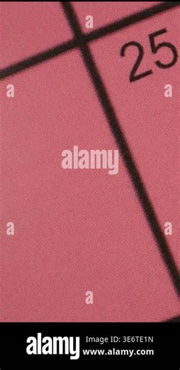 Pink Calendar Macro Showing On Grid, Strong Lines, Appointment Emphasis, Sliding