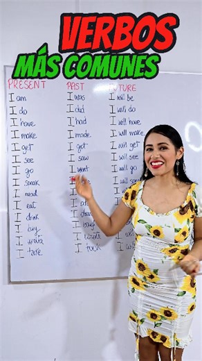 Esta es la lista de los verbos más comunes en inglés ✅ #easyenglishtv #fblifestyle | EasyEnglish TV